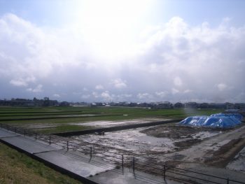 ほ場整備舟川新地区15工区工事　着工前